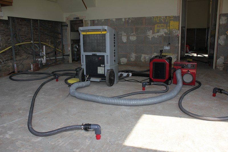 Injection Drying At A Dental Practice Following An Escape Of Water
